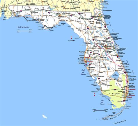 Map of Cities in Southern Florida